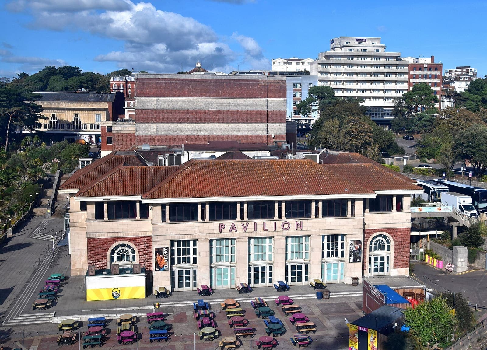 The Pavilion Theatre, Bournemouth, seen from the observation wheel